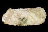 Yellow-Green Fluorapatite Crystal in Calcite - Ontario, Canada #137096-2